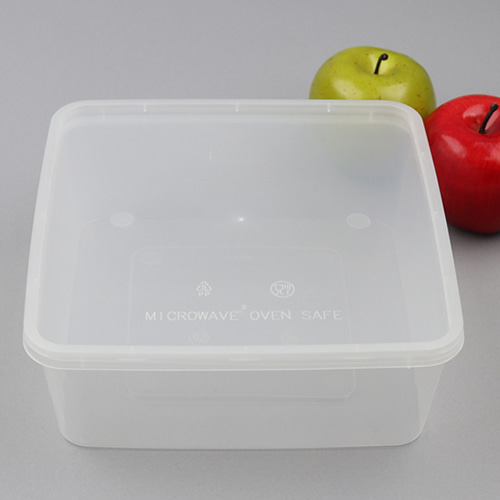 T-SQ5 다용도 사각용기+뚜껑 1박스(180세트) / 2000ml 스파게티 샐러드 요리용기일프로팩